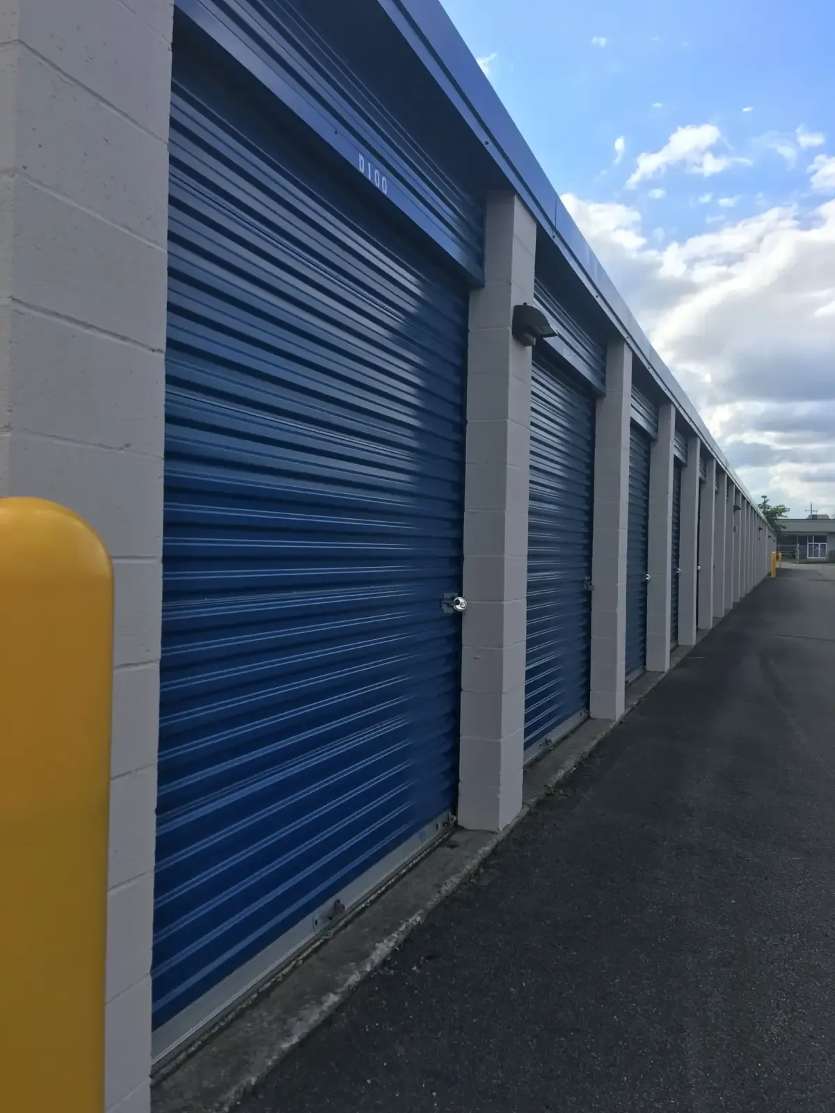 Exterior view of storage units at the Depew facility.