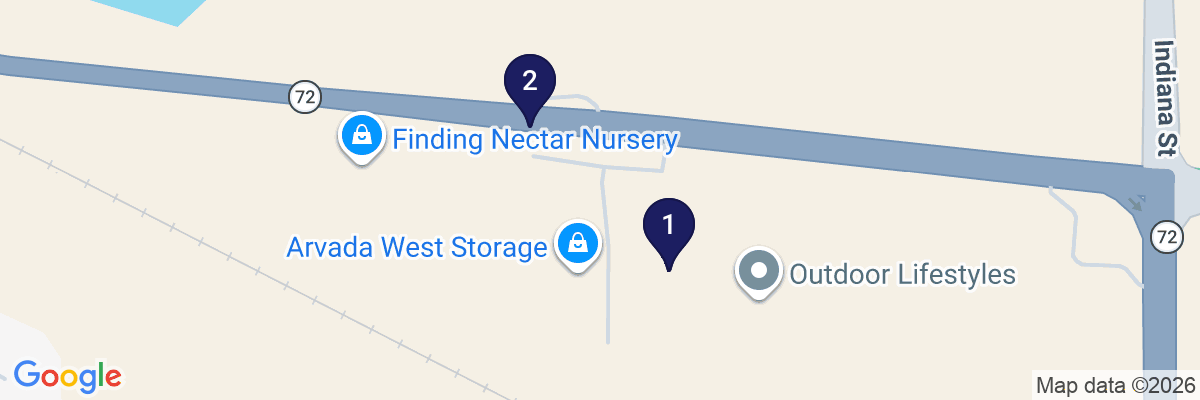 Map showing facility locations