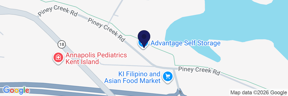 Map showing facility locations