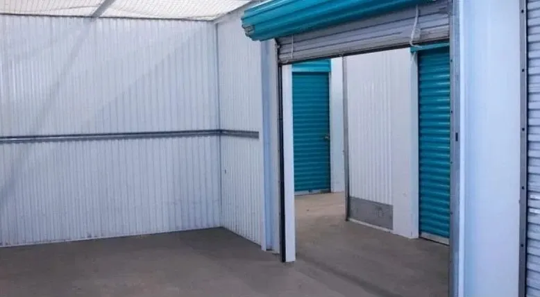 Interior view of climate-controlled storage units with modern features.